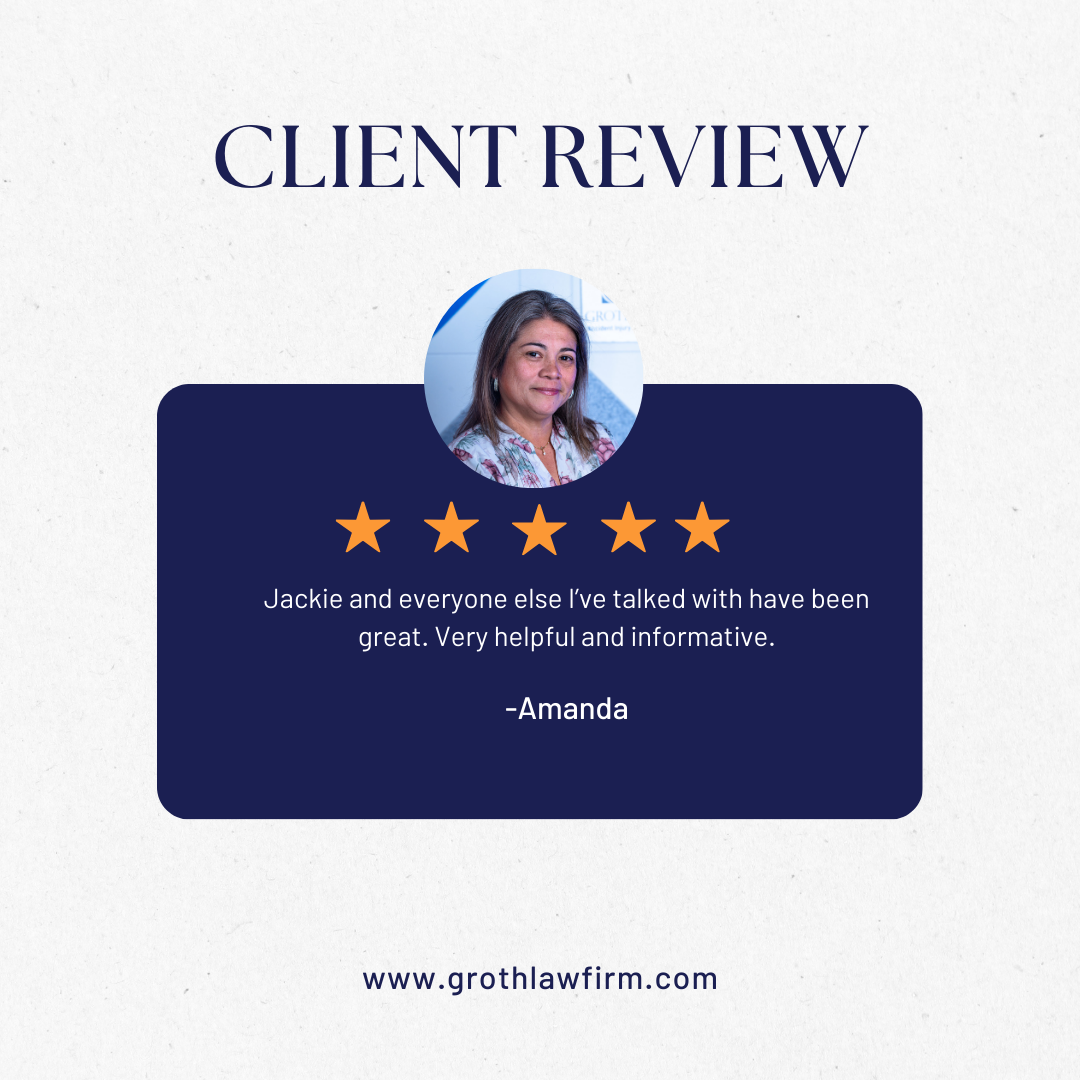 Client Review | Groth Law Accident Injury Attorneys